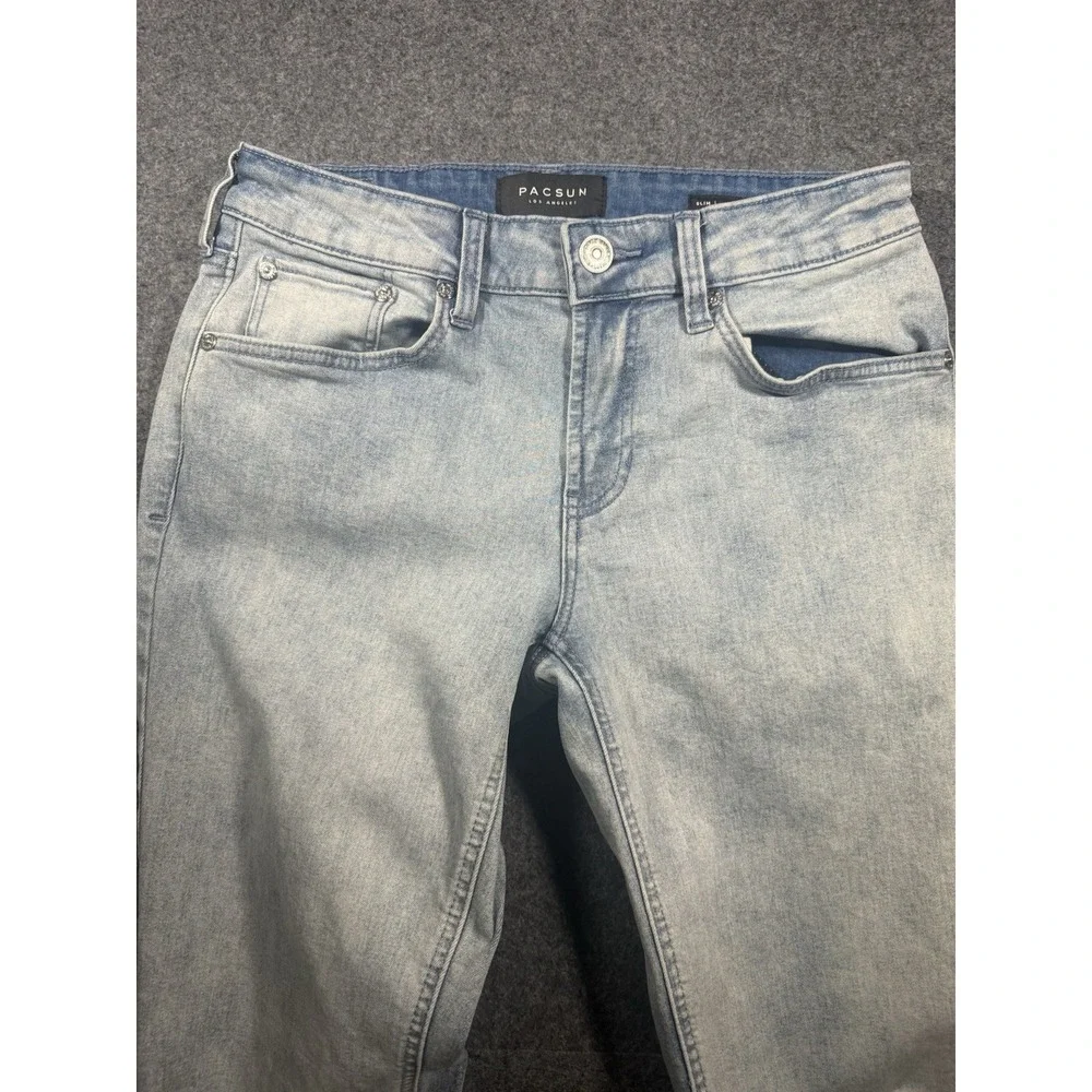 PacSun 29x30 Slim Fit Active Stretch Blue Jeans‎ Flex Denim Light Wash Modern